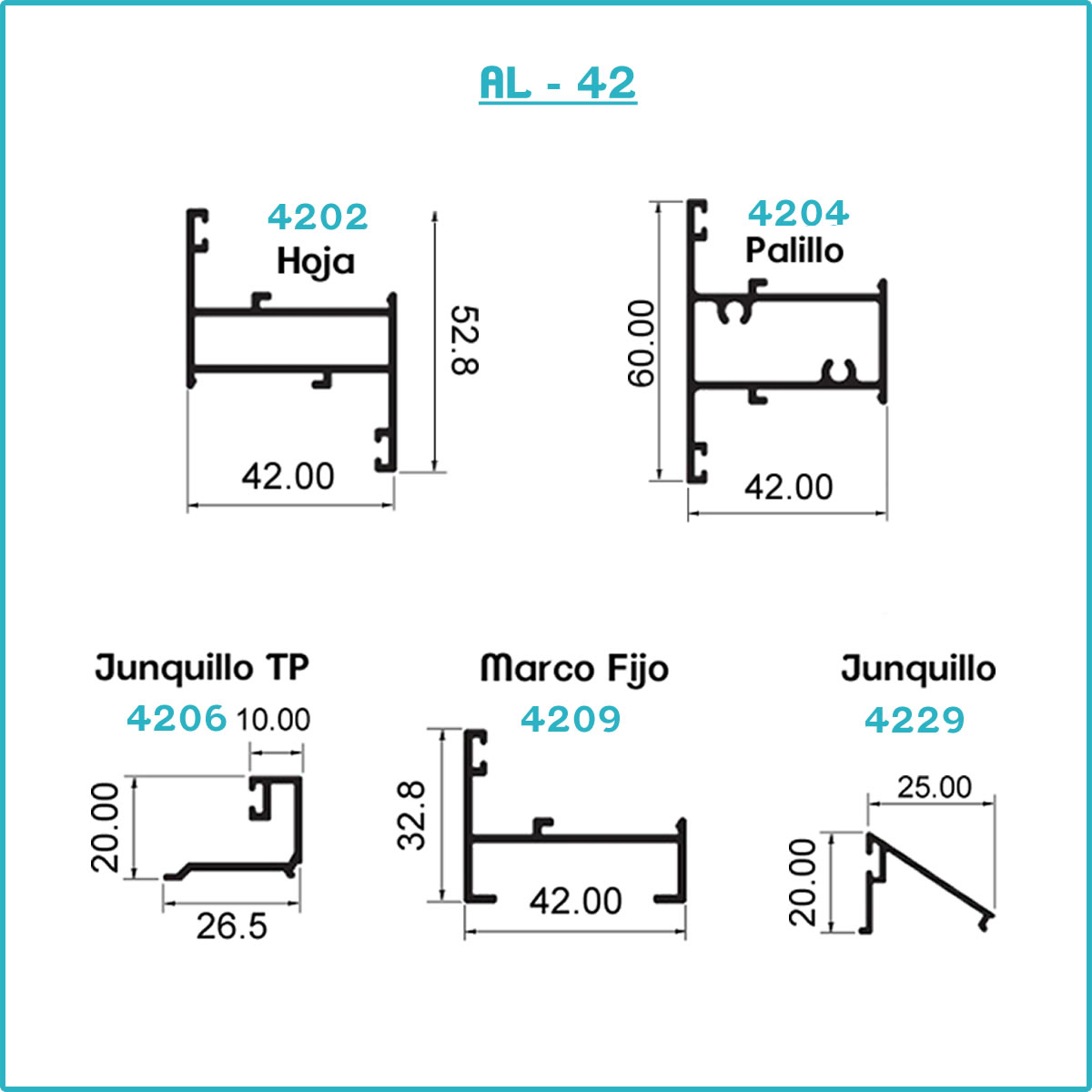 Aluminios Ofertas : Serie AL-42